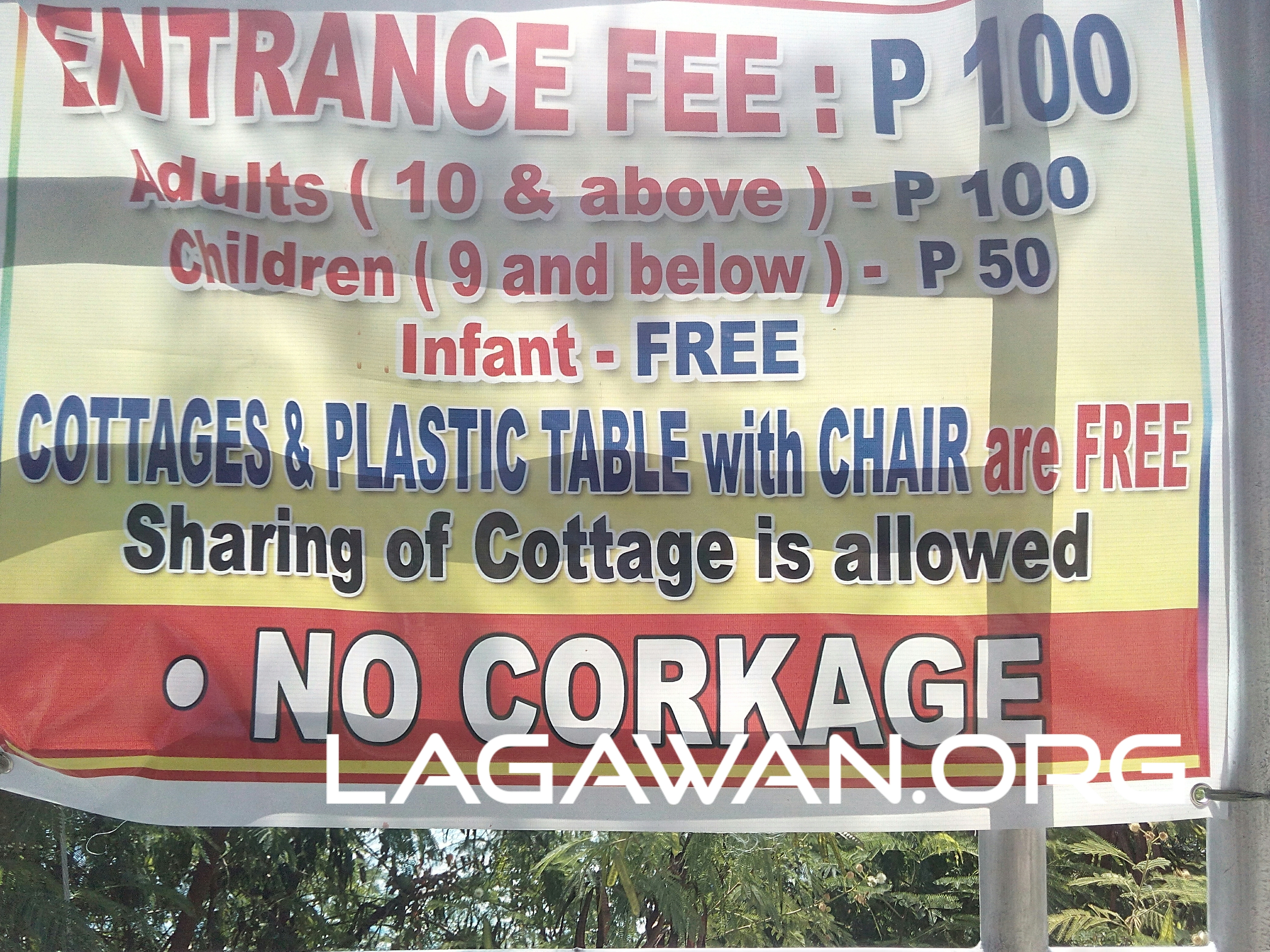 Cangcua-ay Private Resort Entrance Fee